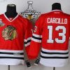 Chicago Blackhawks #13 Daniel Carcillo Punainen Paita W/2015 Stanley Cup Champion Patch – Lasten