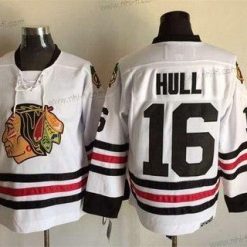 Chicago Blackhawks #16 Bobby Hull Valkoinen CCM Vintage Paita – Miesten