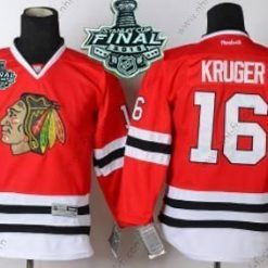 Chicago Blackhawks #16 Marcus Kruger 2015 Stanley Cup Punainen Paita – Nuoret