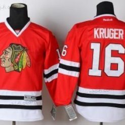 Chicago Blackhawks #16 Marcus Kruger Punainen Paita – Lasten