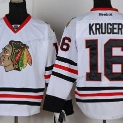 Chicago Blackhawks #16 Marcus Kruger Valkoinen Paita – Miesten