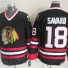 Chicago Blackhawks #18 Denis Savard Musta CCM Vintage Paita – Miesten