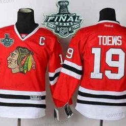 Chicago Blackhawks #19 Janathan Toews 2015 Stanley Cup Punainen Paita – Nuoret