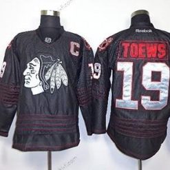 Chicago Blackhawks #19 Jonathan Toews 2013 Musta Ice Paita – Miesten