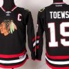 Chicago Blackhawks #19 Jonathan Toews 2014 Stadium Series Musta Paita – Lasten