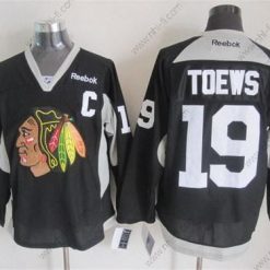 Chicago Blackhawks #19 Jonathan Toews 2014 Training Musta Paita – Miesten