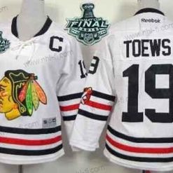 Chicago Blackhawks #19 Jonathan Toews 2015 Stanley Cup 2015 Talvi Klassinen Valkoinen Paita – Nuoret