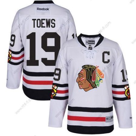 Chicago Blackhawks #19 Jonathan Toews 2017 Talvi Klassinen Valkoinen Ommeltu NHL Retro Jääkiekko Paita – Miesten