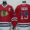 Chicago Blackhawks #19 Jonathan Toews USA Flag Punainen Paita – Miesten