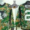 Chicago Blackhawks #2 Duncan Keith 2014 Maastokuvio Paita W/2015 Stanley Cup Champion Patch – Lasten