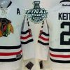 Chicago Blackhawks #2 Duncan Keith 2015 Stanley Cup 2015 Talvi Klassinen Valkoinen Paita – Nuoret