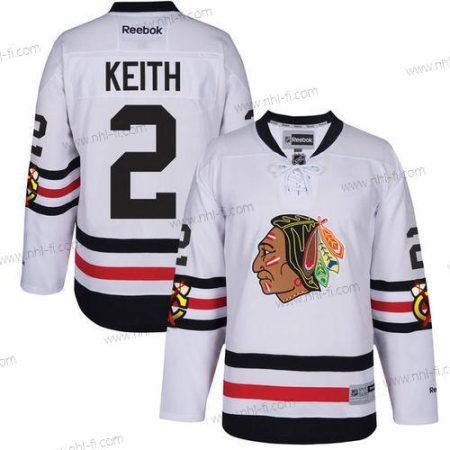 Chicago Blackhawks #2 Duncan Keith 2017 Talvi Klassinen Valkoinen Ommeltu NHL Retro Jääkiekko Paita – Miesten