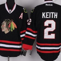 Chicago Blackhawks #2 Duncan Keith Musta Paita – Lasten