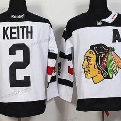 Chicago Blackhawks #2 Duncan Keith Reebok Valkoinen 2016 Stadium Series Premier Paita – Miesten