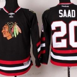 Chicago Blackhawks #20 Brandon Saad 2014 Stadium Series Musta Paita – Lasten