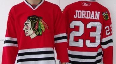 Chicago Blackhawks #23 Michael Jordan Punainen Paita – Miesten