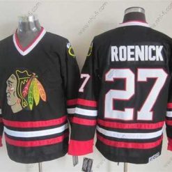 Chicago Blackhawks #27 Jeremy Roenick Musta CCM Vintage Paita – Miesten