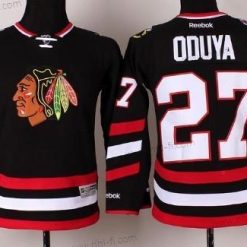 Chicago Blackhawks #27 Johnny Oduya 2014 Stadium Series Musta Paita – Lasten