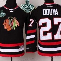 Chicago Blackhawks #27 Johnny Oduya 2015 Stanley Cup 2014 Stadium Series Musta Paita – Nuoret