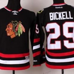 Chicago Blackhawks #29 Bryan Bickell 2014 Stadium Series Musta Paita – Lasten