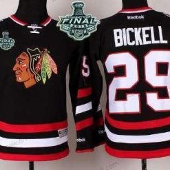 Chicago Blackhawks #29 Bryan Bickell 2015 Stanley Cup 2014 Stadium Series Musta Paita – Nuoret