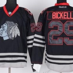 Chicago Blackhawks #29 Bryan Bickell Musta Ice Paita – Miesten