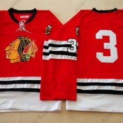 Chicago Blackhawks #3 Keith Magnuson 1960-61 Punainen Vintage Paita – Miesten