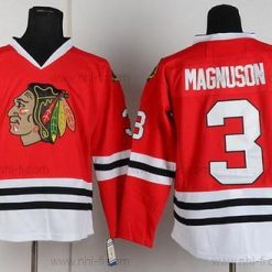 Chicago Blackhawks #3 Keith Magnuson Punainen Retro CCM Paita – Miesten