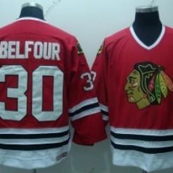 Chicago Blackhawks #30 Ed Belfour Punainen Retro CCM Paita – Miesten