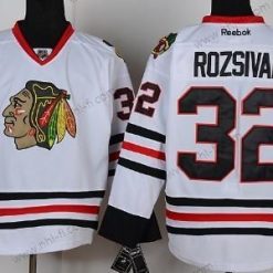 Chicago Blackhawks #32 Michal Rozsival Valkoinen Paita – Miesten