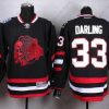 Chicago Blackhawks #33 Scott Darling 2014 Stadium Series Musta With Punainen Skulls Paita – Miesten