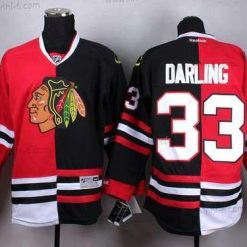 Chicago Blackhawks #33 Scott Darling Punainen Musta Two Tone Paita – Miesten