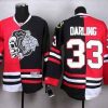 Chicago Blackhawks #33 Scott Darling Punainen Musta Two Tone With Musta Skulls Paita – Miesten