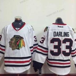 Chicago Blackhawks #33 Scott Darling Valkoinen Paita – Miesten