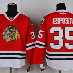 Chicago Blackhawks #35 Tony Esposito Punainen Paita – Miesten