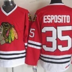 Chicago Blackhawks #35 Tony Esposito Punainen Retro CCM Paita – Miesten