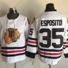 Chicago Blackhawks #35 Tony Esposito Valkoinen CCM Vintage Paita Versio 2 – Miesten