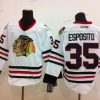 Chicago Blackhawks #35 Tony Esposito Valkoinen Retro CCM Paita – Miesten