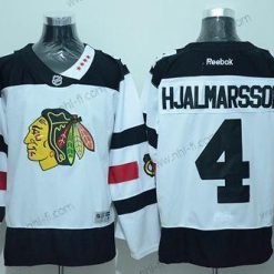 Chicago Blackhawks #4 Niklas Hjalmarsson Valkoinen 2016 Stadium Series Ommeltu NHL Paita – Miesten