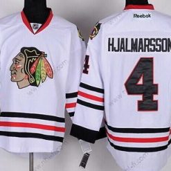 Chicago Blackhawks #4 Niklas Hjalmarsson Valkoinen Paita – Miesten