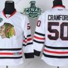 Chicago Blackhawks #50 Corey Crawford 2015 Stanley Cup Valkoinen Paita – Nuoret