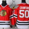 Chicago Blackhawks #50 Corey Crawford Punainen Paita W/2015 Stanley Cup Champion Patch – Lasten