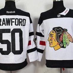 Chicago Blackhawks #50 Corey Crawford Reebok Valkoinen 2016 Stadium Series Premier Paita – Miesten