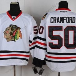 Chicago Blackhawks #50 Corey Crawford Valkoinen Paita – Miesten