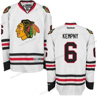 Chicago Blackhawks #6 Michal Kempny Valkoinen Jääkiekko Ommeltu NHL Paita – Miesten