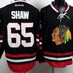 Chicago Blackhawks #65 Andrew Shaw 2014 Stadium Series Musta Paita – Miesten