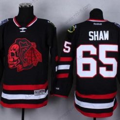 Chicago Blackhawks #65 Andrew Shaw 2014 Stadium Series Musta With Punainen Skulls Paita – Miesten