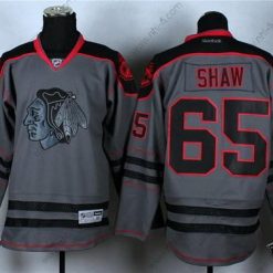 Chicago Blackhawks #65 Andrew Shaw Charcoal Harmaa Paita – Miesten