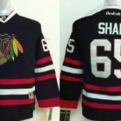 Chicago Blackhawks #65 Andrew Shaw Musta Paita – Lasten