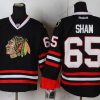 Chicago Blackhawks #65 Andrew Shaw Musta Paita – Miesten